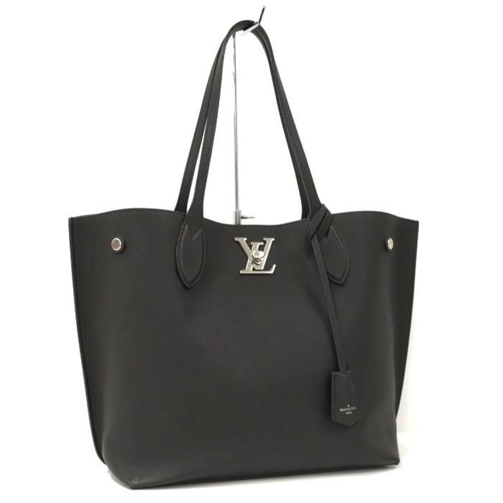 Louis Vuitton LockMe Go Tote Bag Leather Noir Black